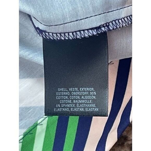 Anthropologie | Postmark Striped Colorful Front Button Pencil Skirt  | 4 - Picture 7 of 7